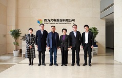 井岡山經開區黨工委副書記郭晶晶一行蒞臨四方光電考察